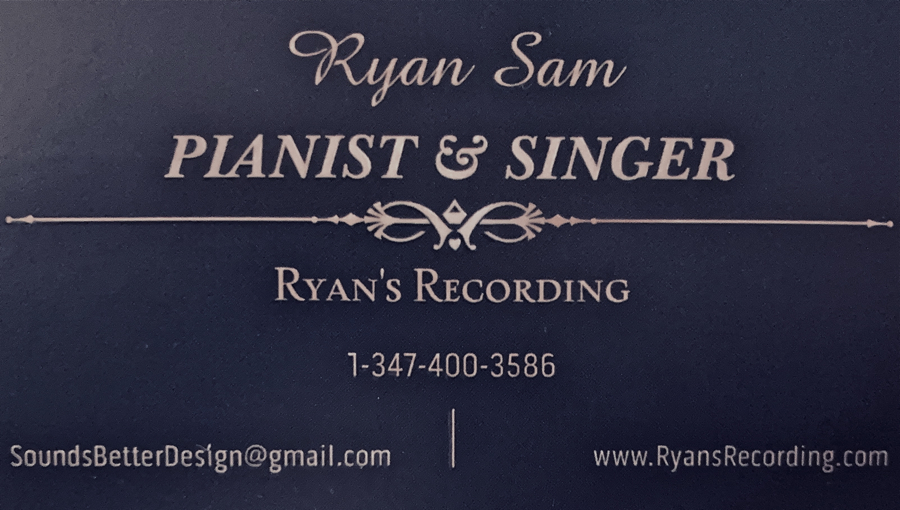 Ryan Sam's buesness Card